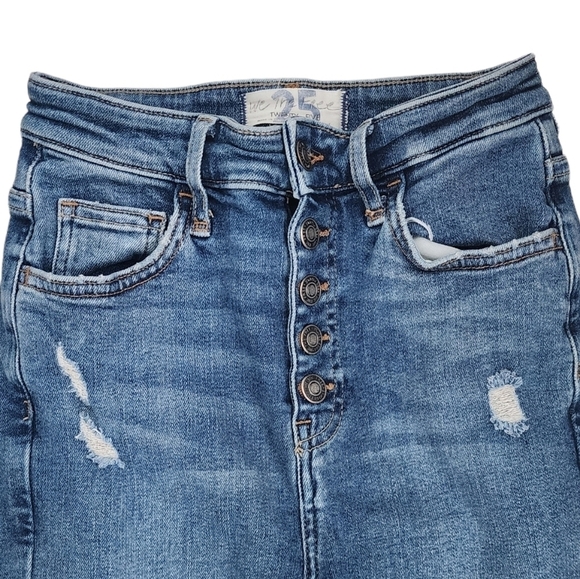 Free People We The Free Sabrina Super Skinny Distressed High Rise Jeans Size 25. - Picture 6 of 10